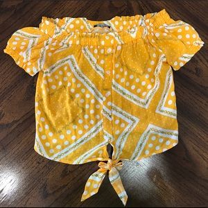 Cotton On yellow top size XXS Like New